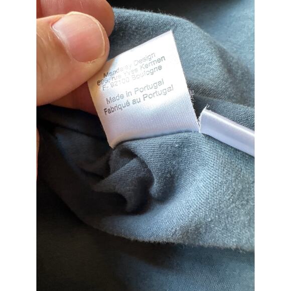 Dolce & Gabbana L/XL Blue/Gray Gentleman Long Sleeve Cotton Fitted Polo - Picture 6 of 10